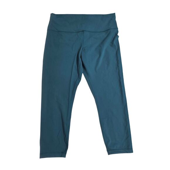 Lululemon Wunder Train HR Crop 23" in Storm Teal - Size 14 - Picture 2 of 7
